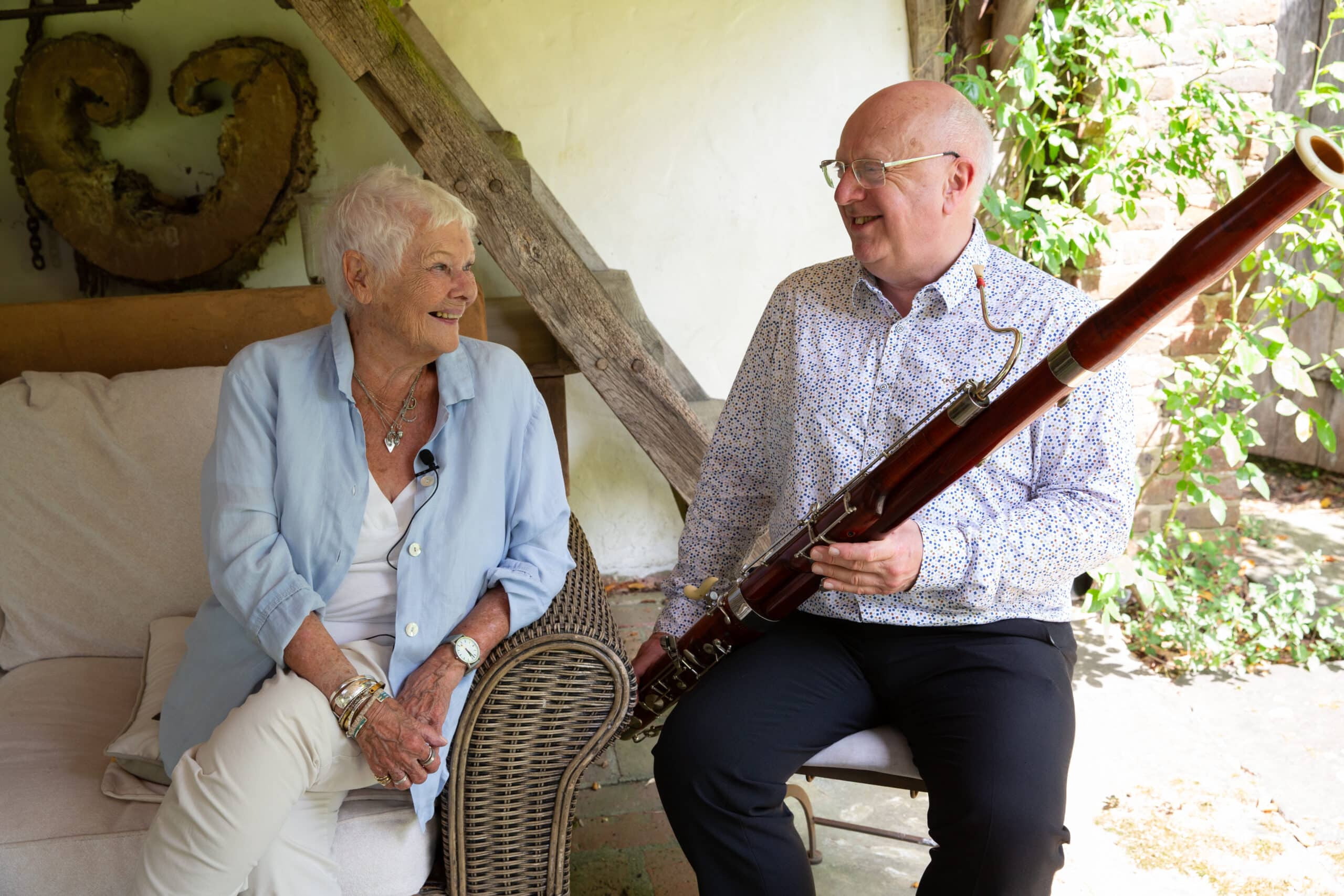 Laurence with Dame Judi Dench (Photo: Piers Allardyce) SEE VIDEO BELOW